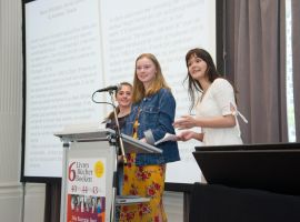 Uitreiking van de Euregio literatuurprijs voor scholieren aan Hugo Horiot (16 mei 2019,  Ballsaal im Alten Kurhaus, Aken). Foto: © Heike Lachmann.