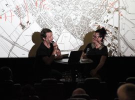 Europe and interventions in public space - with Mischa Leinkauf (Berlin), Dana Linssen (Amsterdam), film clips and slam poetry. (10.08.2019, Apollo Kino Aachen)