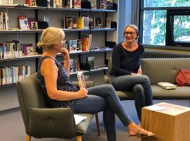 "Een liefde, in gedachten" – Krsitine Bilkau. Auteurslezing in het Duits en het Nederlands in kader van de Literaire Zomer op 29.08.2019 in de Bibliotheek Valkenburg. Moderation: Gabriele Gellings.